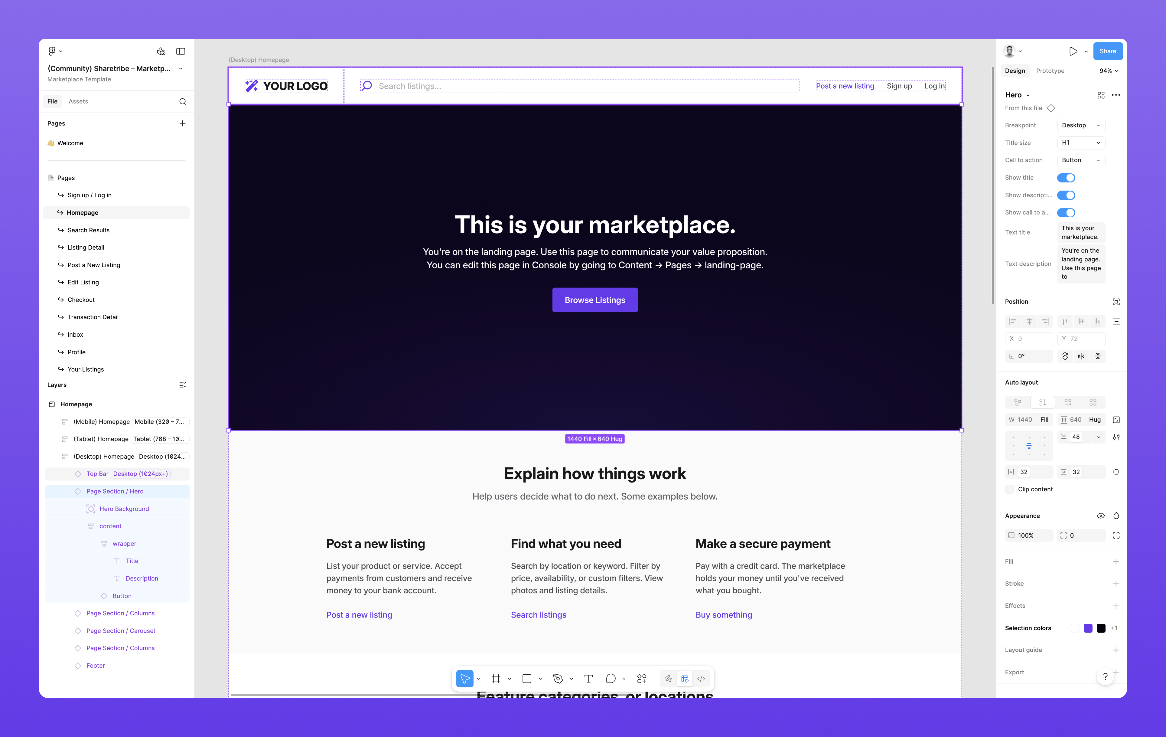 Template in Figma